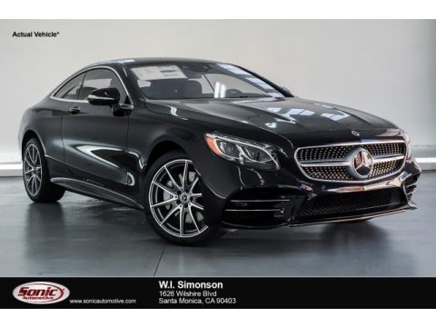 Black Mercedes-Benz S 560 4Matic Coupe.  Click to enlarge.