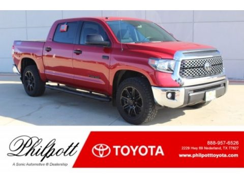 Barcelona Red Metallic Toyota Tundra TSS Off Road CrewMax.  Click to enlarge.
