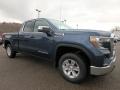 Front 3/4 View of 2019 GMC Sierra 1500 SLE Double Cab 4WD #3