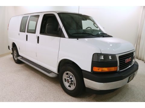 Summit White GMC Savana Van 2500 Cargo.  Click to enlarge.