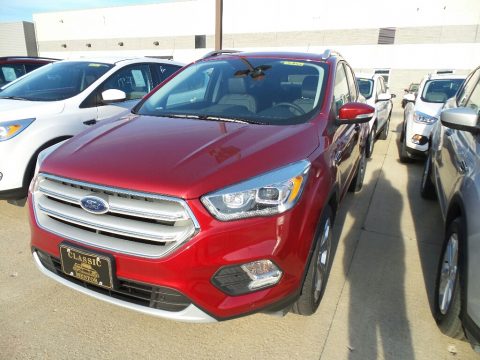 Ruby Red Ford Escape Titanium 4WD.  Click to enlarge.