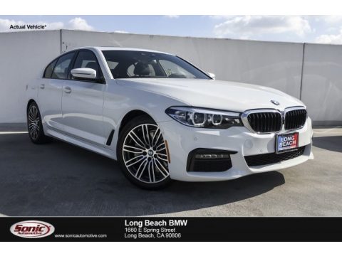 Alpine White BMW 5 Series 530i Sedan.  Click to enlarge.