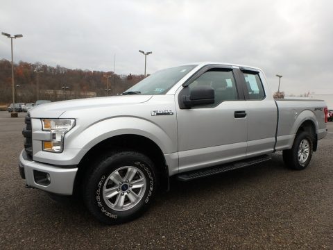 Ingot Silver Metallic Ford F150 XL SuperCab 4x4.  Click to enlarge.