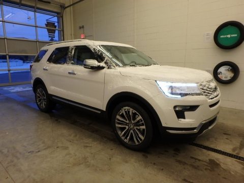 White Platinum Ford Explorer Platinum 4WD.  Click to enlarge.