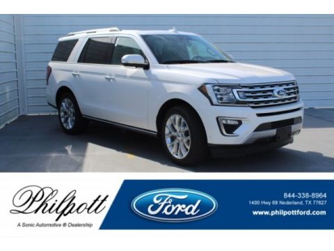 White Platinum Ford Expedition Limited.  Click to enlarge.