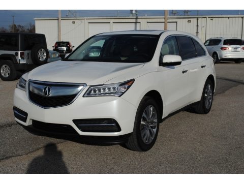 White Diamond Pearl Acura MDX Technology.  Click to enlarge.
