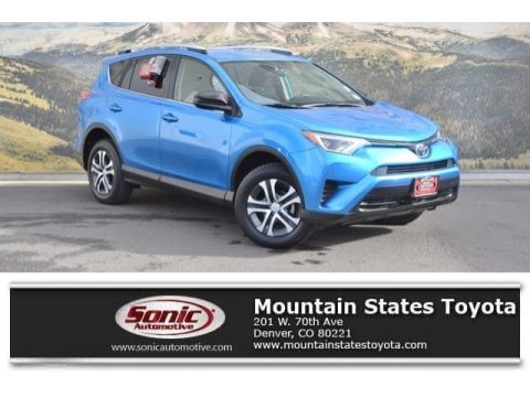 Electric Storm Blue Toyota RAV4 LE AWD.  Click to enlarge.