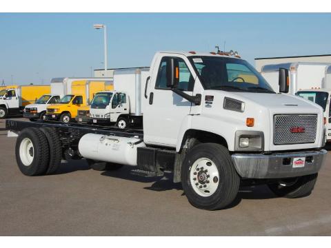 Summit White GMC C Series Topkick C7500 Regular Cab Chassis.  Click to enlarge.
