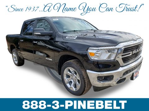 Diamond Black Crystal Pearl Ram 1500 Big Horn Crew Cab 4x4.  Click to enlarge.
