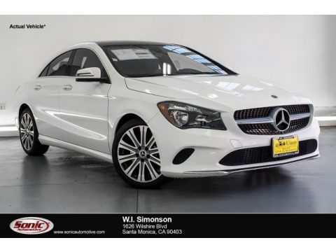 Polar White Mercedes-Benz CLA 250 Coupe.  Click to enlarge.