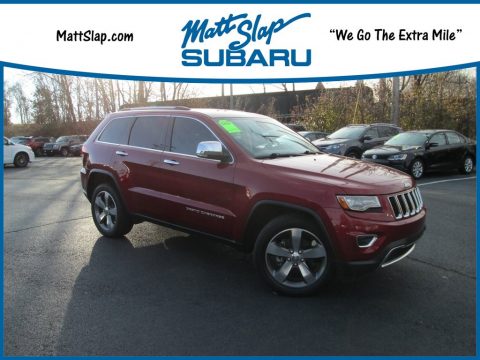 Deep Cherry Red Crystal Pearl Jeep Grand Cherokee Limited.  Click to enlarge.