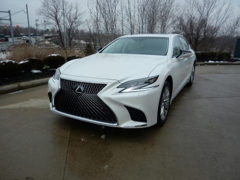 Eminent White Pearl Lexus LS 500 AWD.  Click to enlarge.