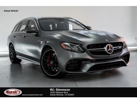 designo Selenite Grey Magno (Matte) Mercedes-Benz E AMG 63 S 4Matic Wagon.  Click to enlarge.