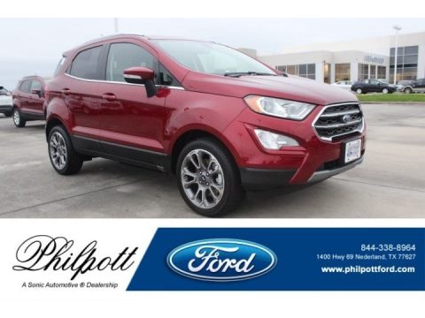 Ruby Red Ford EcoSport Titanium.  Click to enlarge.