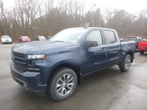 Northsky Blue Metallic Chevrolet Silverado 1500 RST Crew Cab 4WD.  Click to enlarge.