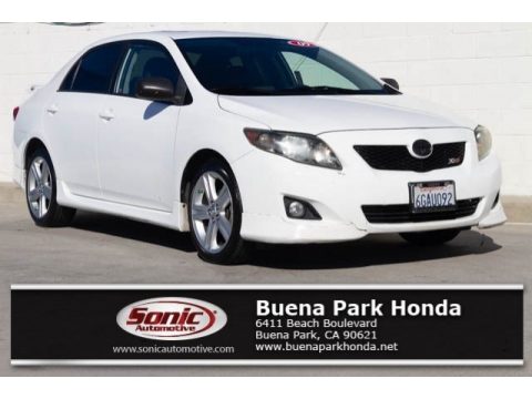 Super White Toyota Corolla XRS.  Click to enlarge.