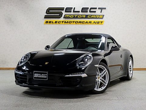 Black Porsche 911 Carrera Cabriolet.  Click to enlarge.