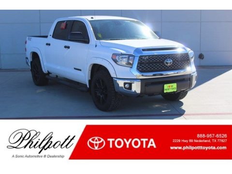 Super White Toyota Tundra TSS Off Road CrewMax.  Click to enlarge.