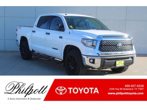 Super White Toyota Tundra SR5 CrewMax 4x4. Click to enlarge. Super White Toyota Tundra SR5 CrewMax 4x4. Click to enlarge.
