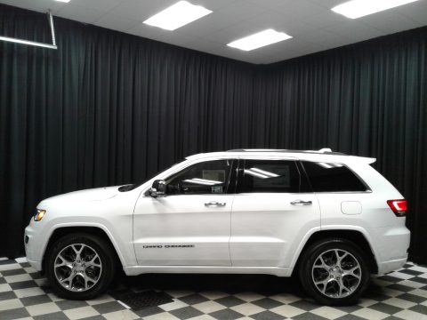 Bright White Jeep Grand Cherokee Overland.  Click to enlarge.