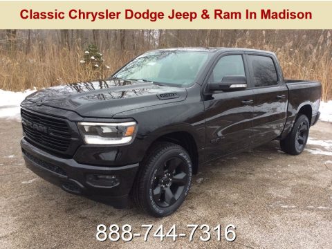 Diamond Black Crystal Pearl Ram 1500 Big Horn Crew Cab 4x4.  Click to enlarge.