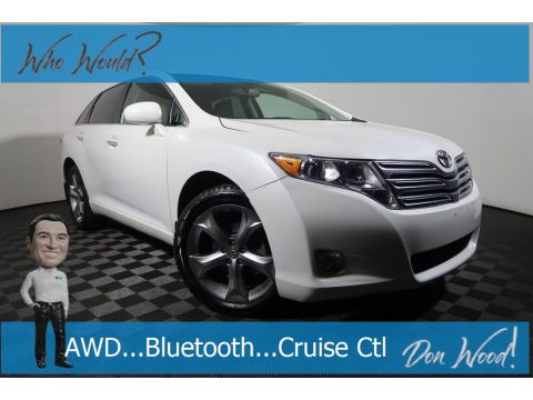 Blizzard White Pearl Toyota Venza V6 AWD.  Click to enlarge.
