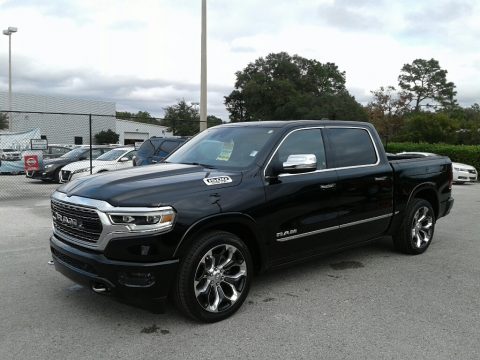 Diamond Black Crystal Pearl Ram 1500 Limited Crew Cab.  Click to enlarge.