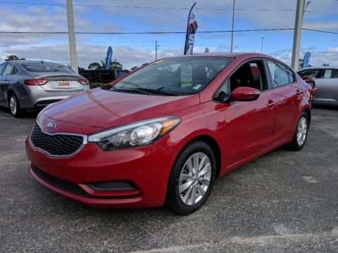 Crimson Red Kia Forte LX.  Click to enlarge.