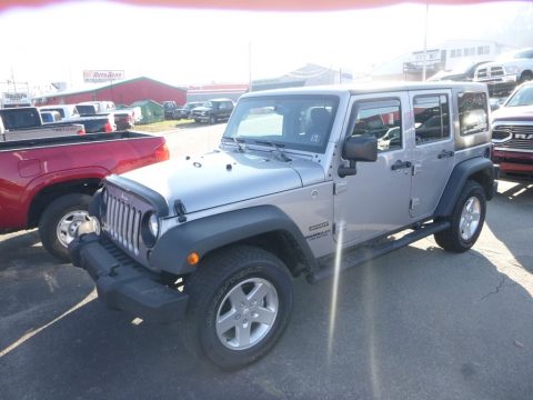 Billet Silver Metallic Jeep Wrangler Unlimited Sport 4x4.  Click to enlarge.