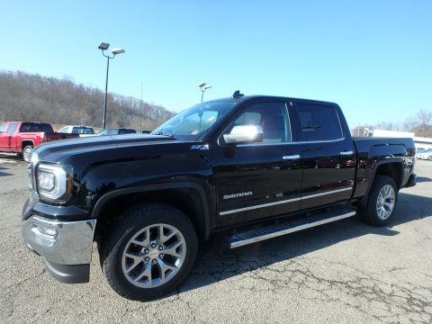 Onyx Black GMC Sierra 1500 SLT Crew Cab 4WD.  Click to enlarge.