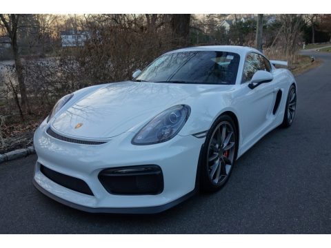 White Porsche Cayman GT4. Click to enlarge. White Porsche Cayman GT4. Click to enlarge.
