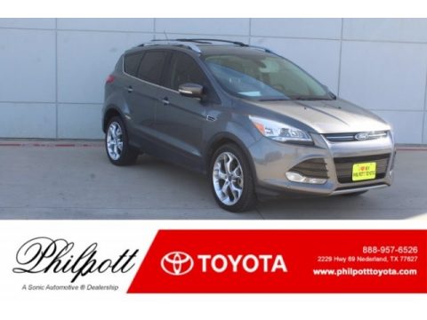 Sterling Gray Metallic Ford Escape Titanium 2.0L EcoBoost.  Click to enlarge.