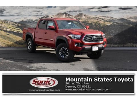 Barcelona Red Metallic Toyota Tacoma TRD Off-Road Double Cab 4x4.  Click to enlarge.