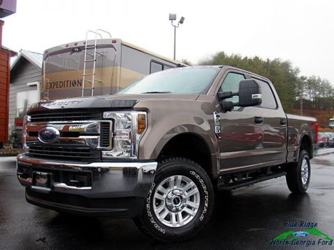 Stone Gray Ford F250 Super Duty XLT Crew Cab 4x4.  Click to enlarge.