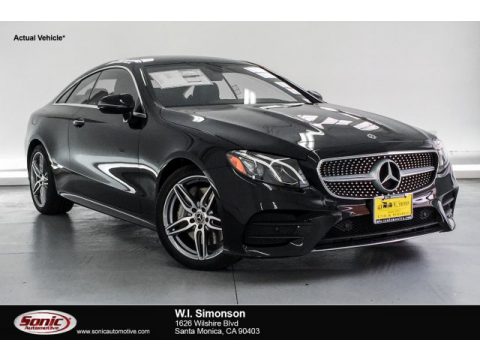 Black Mercedes-Benz E 450 Coupe.  Click to enlarge.