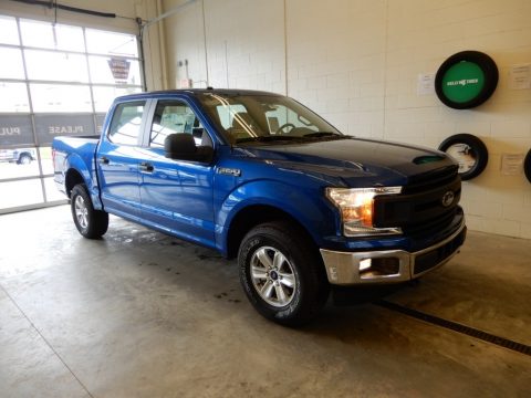 Lightning Blue Ford F150 XL SuperCrew 4x4.  Click to enlarge.