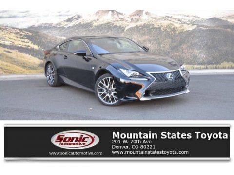 Obsidian Black Lexus RC 350 F Sport AWD Coupe.  Click to enlarge.