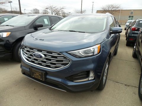 Blue Metallic Ford Edge SEL AWD.  Click to enlarge.