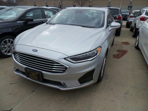 Ingot Silver Ford Fusion Hybrid SEL.  Click to enlarge.