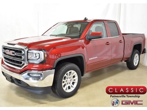 Red Quartz Tintcoat GMC Sierra 1500 Limited SLE Double Cab 4WD.  Click to enlarge.