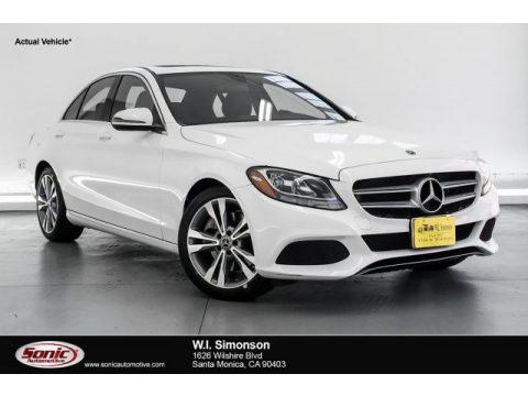 Polar White Mercedes-Benz C 300 Sedan.  Click to enlarge.