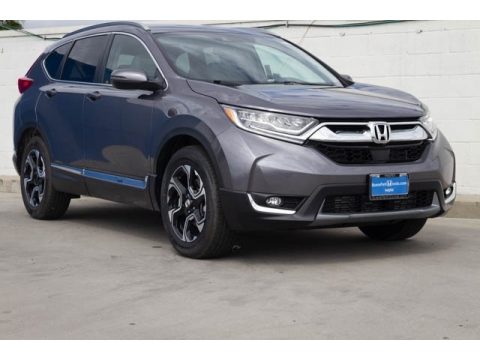 Modern Steel Metallic Honda CR-V Touring.  Click to enlarge.