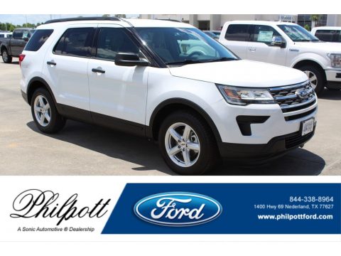 Oxford White Ford Explorer FWD.  Click to enlarge.