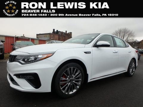 Snow White Pearl Kia Optima SX.  Click to enlarge.