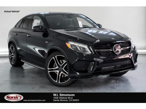 Black Mercedes-Benz GLE 43 AMG 4Matic Coupe.  Click to enlarge.