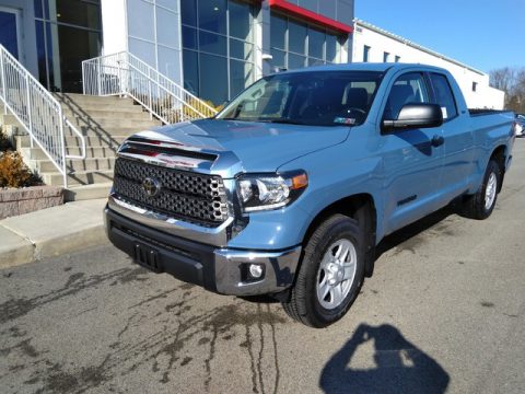 Cavalry Blue Toyota Tundra SR Double Cab 4x4.  Click to enlarge.