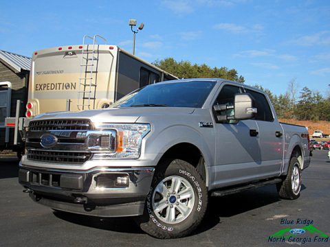 Ingot Silver Ford F150 XLT Sport SuperCrew 4x4.  Click to enlarge.