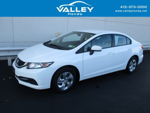 Taffeta White Honda Civic LX Sedan.  Click to enlarge.