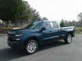 Front 3/4 View of 2019 Chevrolet Silverado 1500 Custom Double Cab #1