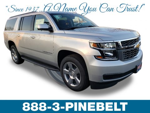 Silver Ice Metallic Chevrolet Suburban LS 4WD.  Click to enlarge.